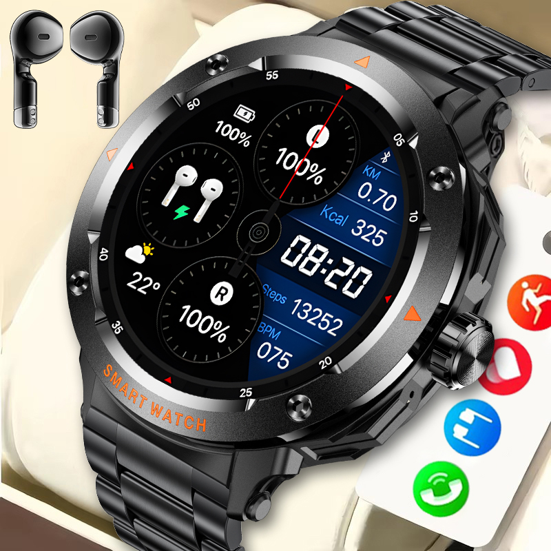Tws Earbuds Bluetooth 5.3 - LIGE 새로운 2 in 1 스마트워치