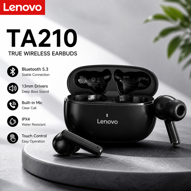 Anc Wireless Over Ear Headphones - 새로운 레노버 TA210 블루투스 무선 헤드폰,