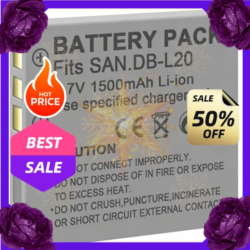 Drones - SWZY 3.7V 1500mAh DB-L20 배터리, 산요
