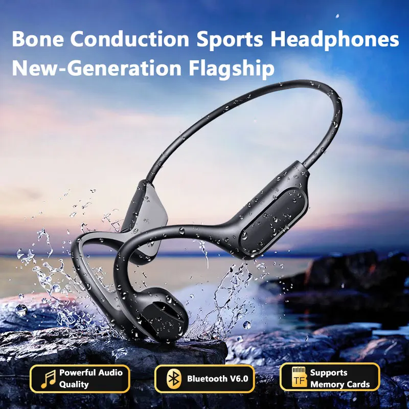 Bone Conduction Running Headphones - 새로운 IPX8 스포츠 골전도 블루투스 이어폰