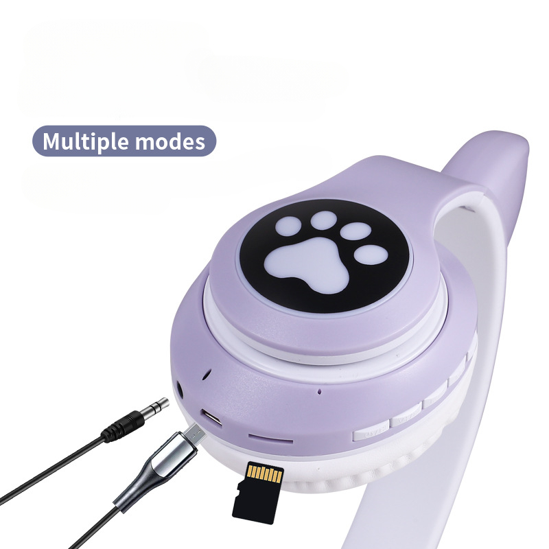 STN-28 이어폰 블루투스 5.0 귀여운 고양이 귀  - Anc Wireless Over Ear Headphones 리뷰 및 가격