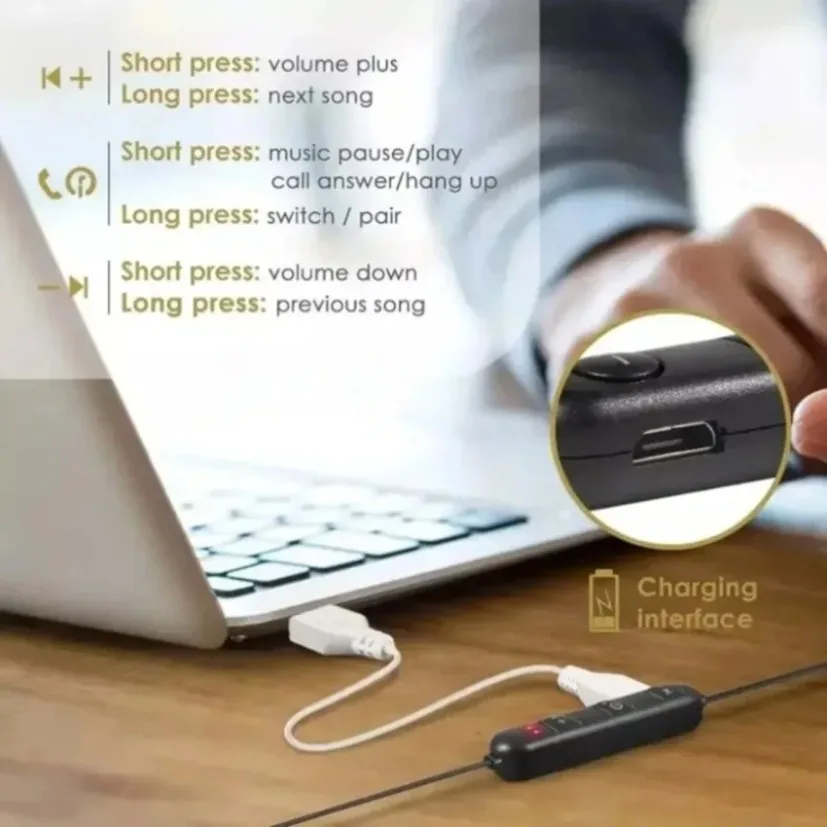 목에 착용하는 블루투스 이어폰, 이어폰형, 자석 부착, - Magnetic Neckband Sports Earphones 리뷰 및 가격