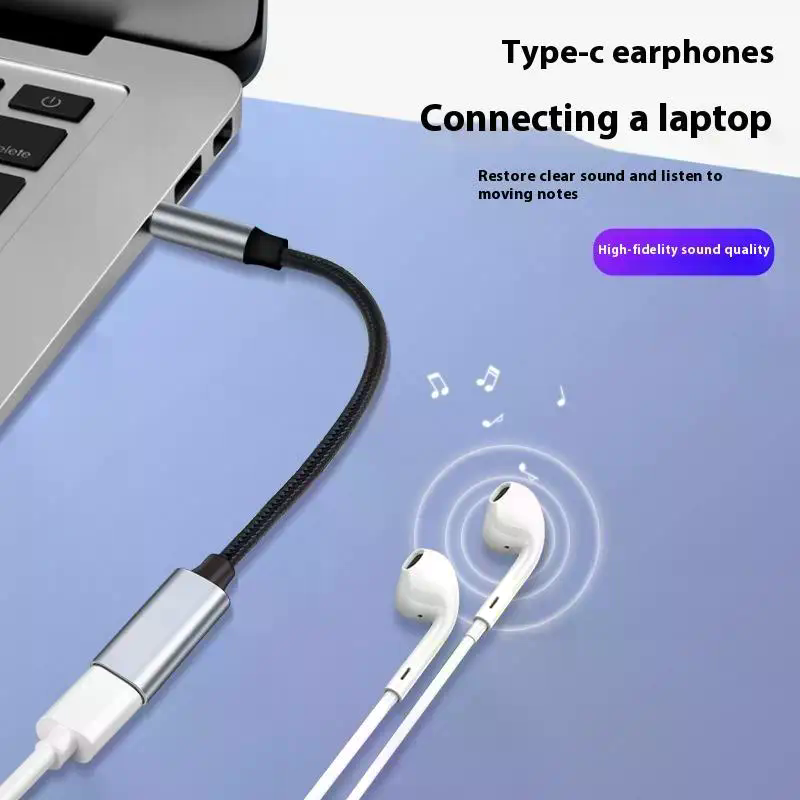 USB C 포트 케이블 변환 이어폰 마이크 3.5mm  - Type C Wired Earphones With Mic 리뷰 및 가격