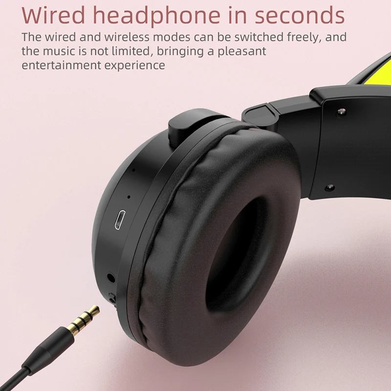 ZW068 블루투스 헤드폰 LED 라이트 고양이 귀 헤 - Cat Ear Bluetooth Headset Led 리뷰 및 가격