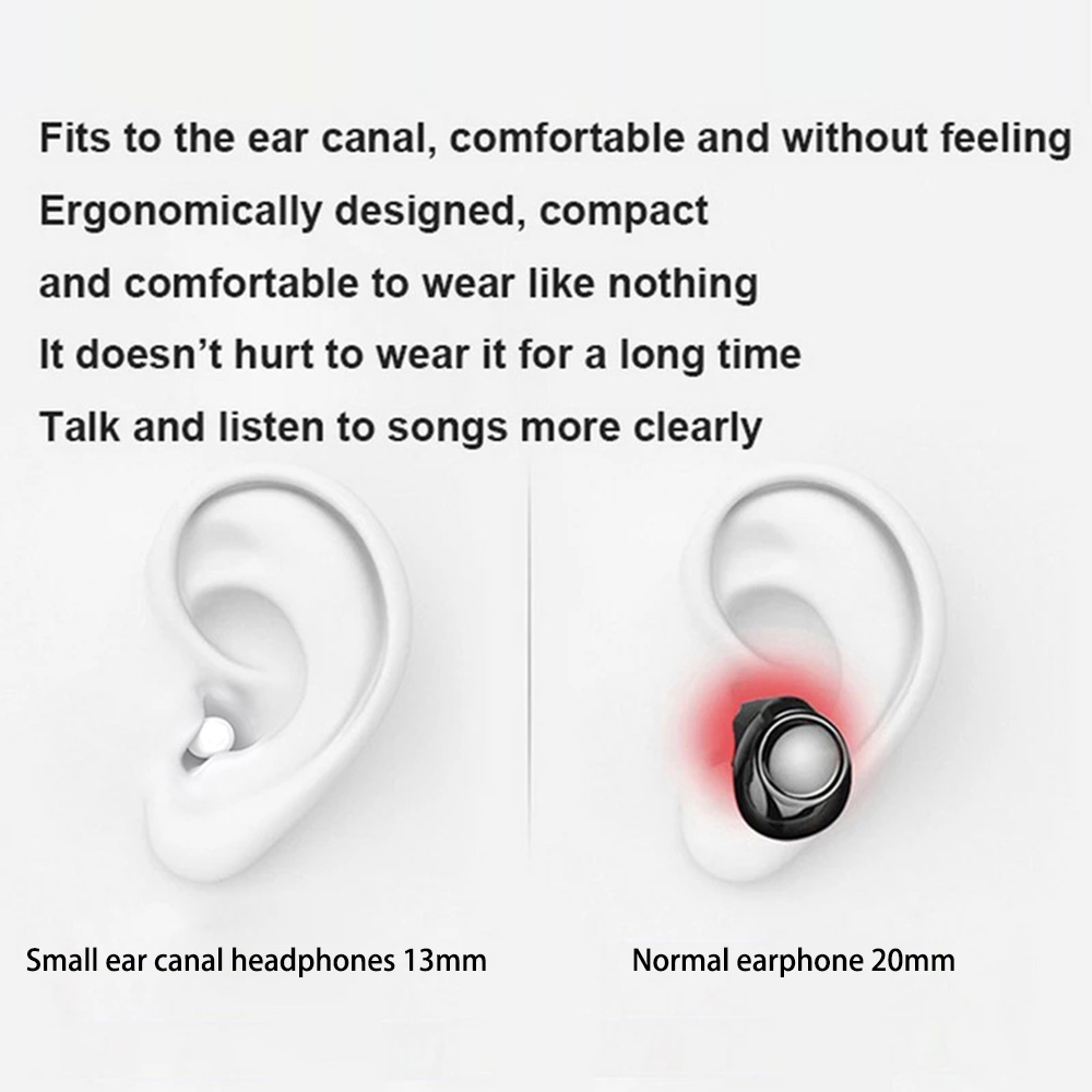 보이지 않는 미니 블루투스 헤드폰, TWS 무선 터치  - Tws Earbuds Bluetooth 5.3 리뷰 및 가격