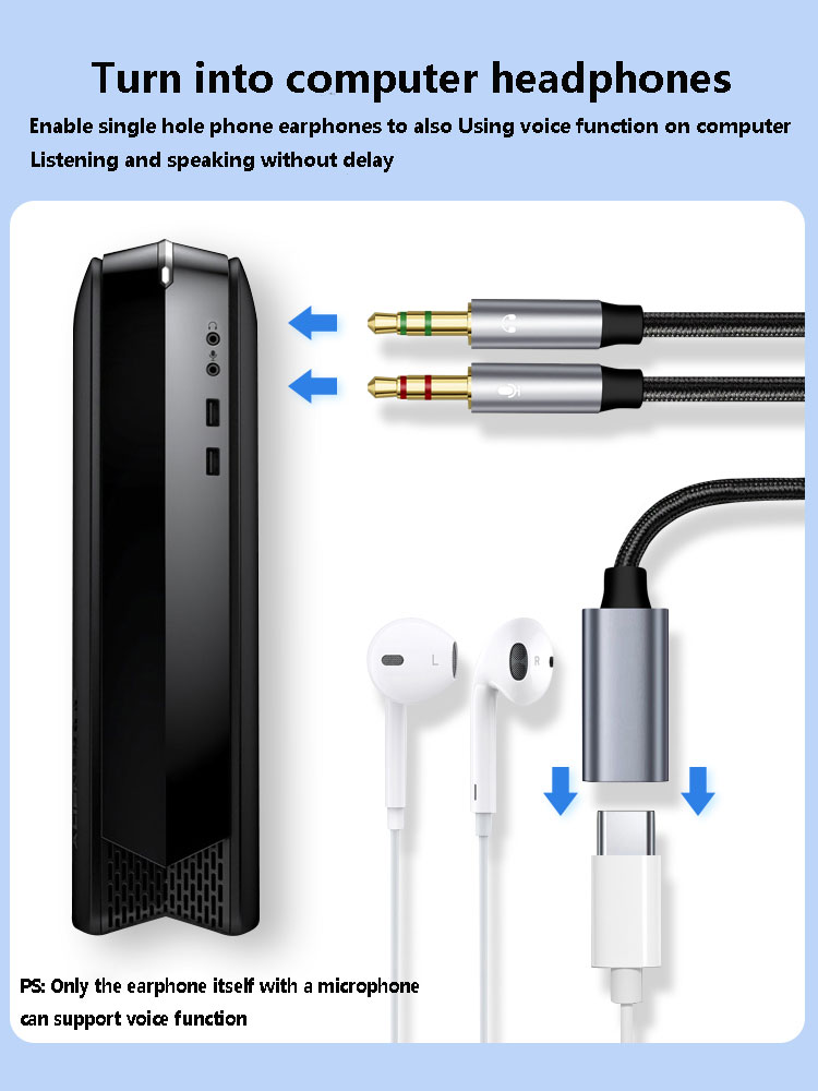 USB C 포트 케이블 변환 이어폰 마이크, 전화 태블 - Type C Wired Earphones With Mic 리뷰 및 가격