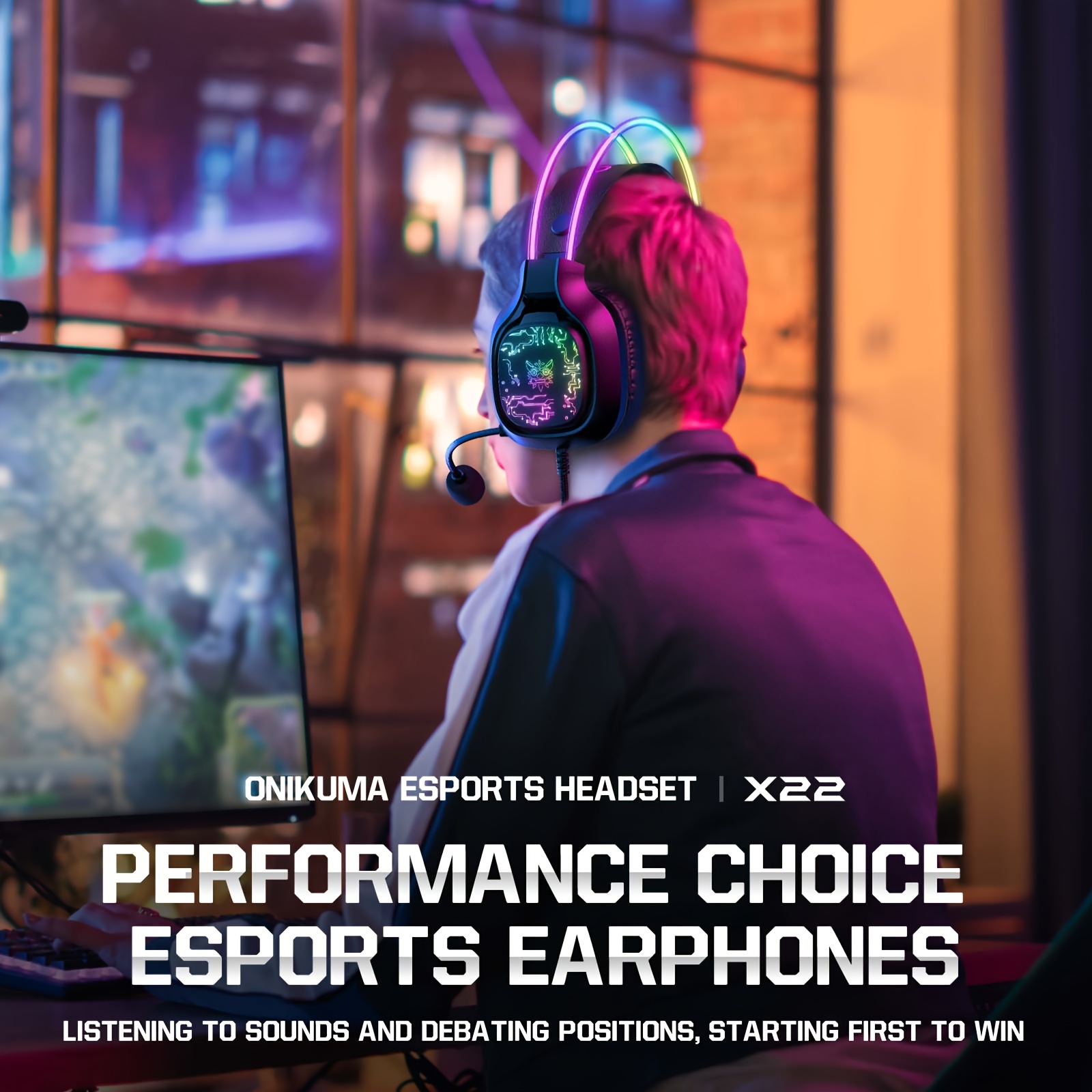 ONIKUMA X22 유선 게이밍 헤드셋 RGB 50M - Gaming Headset With Mic Rgb 리뷰 및 가격