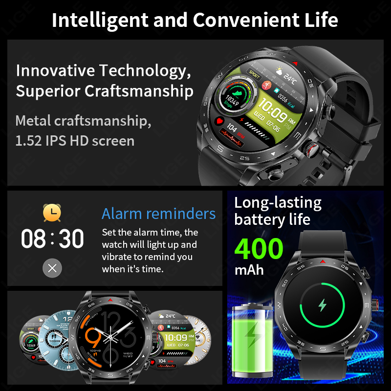 LIGE TWS 2-in-1 스마트워치, 무선 이어버드 - Sleep Mask Headphones Bluetooth 리뷰 및 가격
