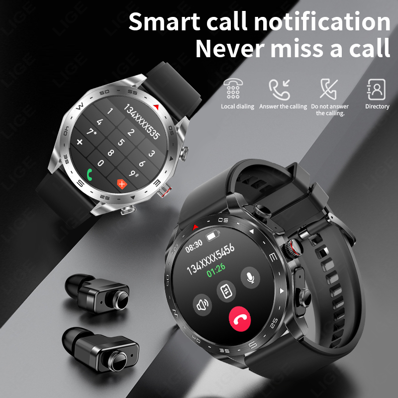 LIGE TWS 2-in-1 스마트워치, 무선 이어버드 - Sleep Mask Headphones Bluetooth 리뷰 및 가격